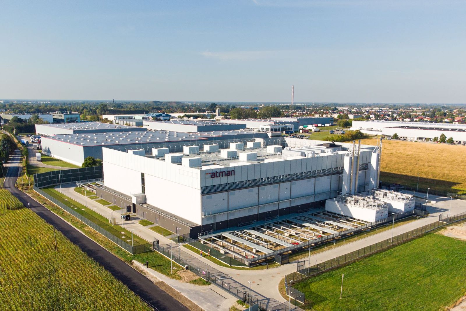 Atman Data Center WAW-3 -  1 building out of 3 commissioned in 2025